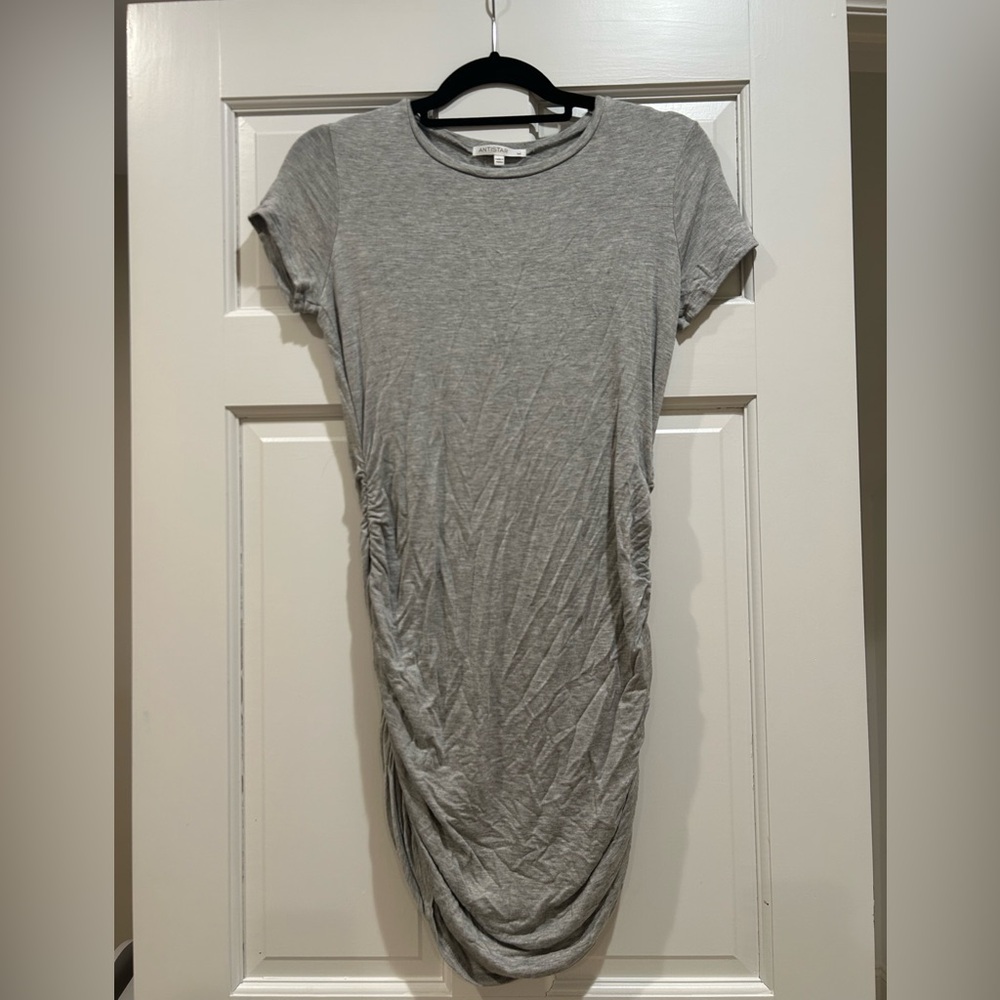 Gray Ruched Women's Dress